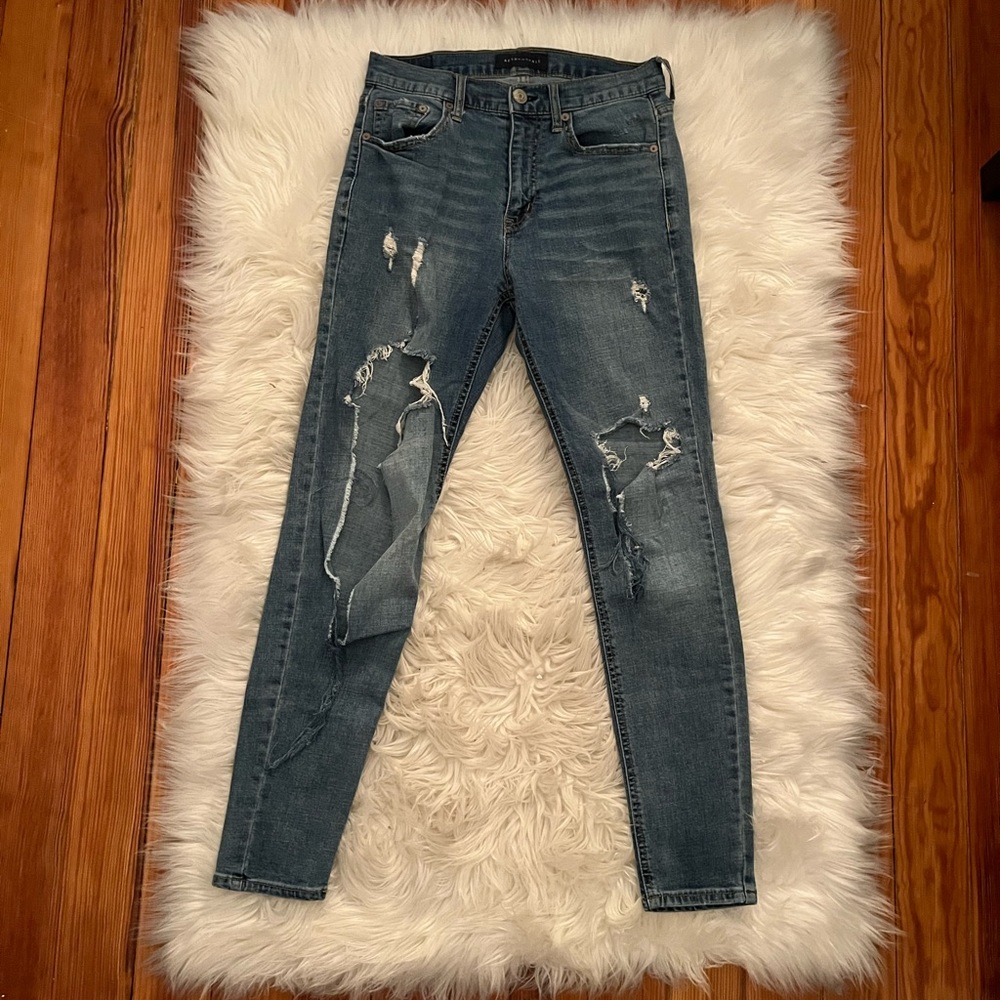 Aeropostale Ripped Boyfriend Jeans